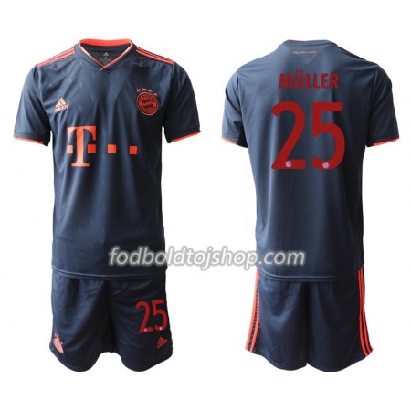 FC Bayern München MULLER 25 Børn 3. Fodboldsæt 2019-20 S/S (+ Korte bukser)